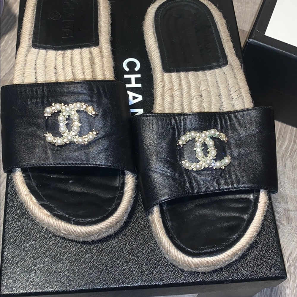 100% Authentic Chanel Mules